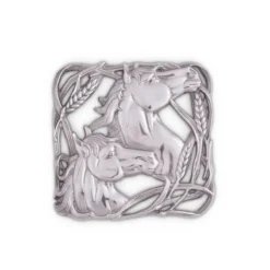 Arthur Court Equestrian Trivet - Horse With Wheat