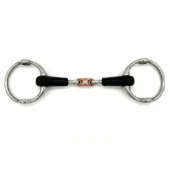 AJR Rubber Copper French Link Fixed Gag Bit