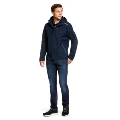 Ariat Men's Coastal H2O Jacket -Farm housse 10030340 Ariat Coastal.H2O.Jacket Navy Full.Body