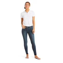 Ariat Women's Halo Denim Full Seat Breech - Sale -Farm housse 10035312 Ariat wms halo.denim .fs .breech marine 1