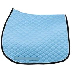 TuffRider Basic All Purpose Pad With Trim And Piping -Farm housse 100558 JPC TuffRider.Basic .AllPurpose.Saddle.Pad .Trim Piping LightBlue.Navy .White