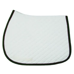 TuffRider Basic All Purpose Pad With Trim And Piping -Farm housse 100558 JPC TuffRider.Basic .AllPurpose.Saddle.Pad .Trim Piping White.Hunter.Burgundy