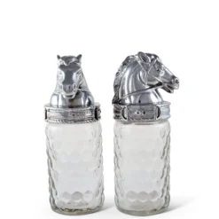 Arthur Court Salt And Pepper Set - Horse Head