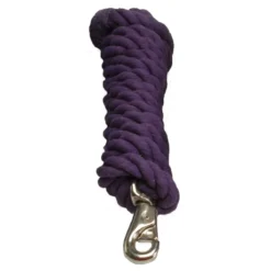 Cotton Lead Rope With Bull Snap -Farm housse 1289 Jacks Cotton.Lead .Rope .With .Bull .Snap Purple
