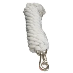 Cotton Lead Rope With Bull Snap -Farm housse 1289 Jacks Cotton.Lead .Rope .With .Bull .Snap White