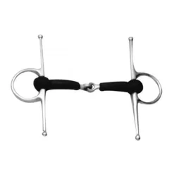 Weatherbeeta Korsteel Soft Rubber Jointed Full Cheek Snaffle Bit