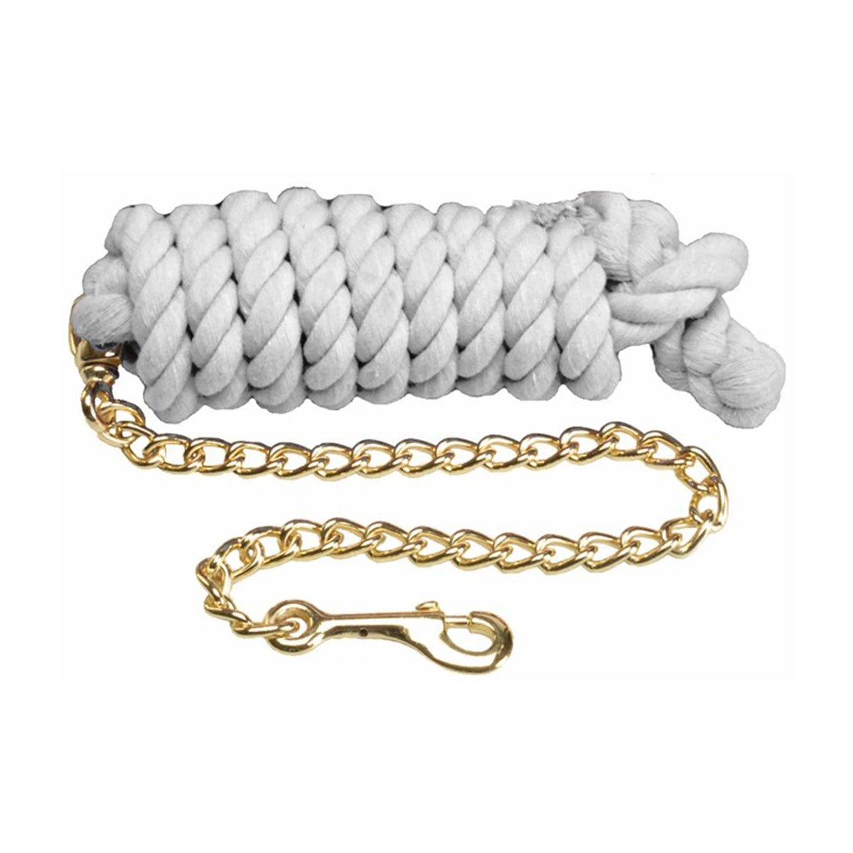 Cotton Lead Rope With Brass Plated Chain And Snap 10 Cotton Lead Rope With Brass Plated Chain And Snap - Image 8
