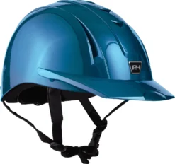 IRH Equi-Pro Deluxe Schooling Helmet -Farm housse 1336 GlossMistBlue Main