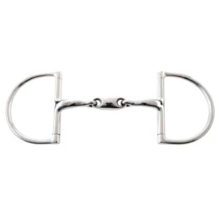 Weatherbeeta JP Korsteel Stainless Steel Oval Link Hunter Dee Ring Snaffle Bit