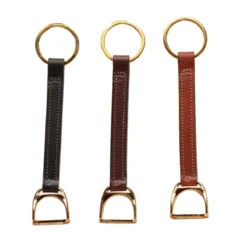 Tory Leather Stirrup Key Fob