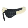 Equiline Cloud Synthetic Sheepskin Half Pad -Farm housse 181B11243 Equiline Cloud.Synthetic.Sheepskin.Half .Pad Black