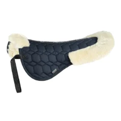 Equiline Cloud Synthetic Sheepskin Half Pad -Farm housse 181B11243 Equiline Cloud.Synthetic.Sheepskin.Half .Pad Blue