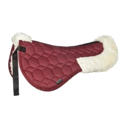 Equiline Cloud Synthetic Sheepskin Half Pad -Farm housse 181B11243 Equiline Cloud.Synthetic.Sheepskin.Half .Pad Bordeaux