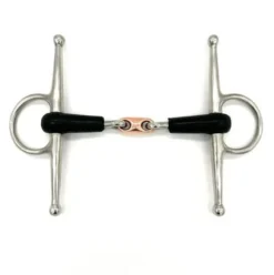 AJR Rubber Copper French Link Full Cheek Bit