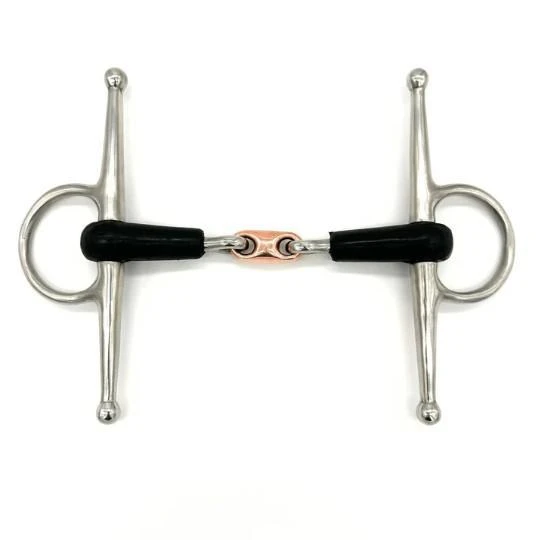 AJR Rubber Copper French Link Full Cheek Bit 3 AJR Rubber Copper French Link Full Cheek Bit