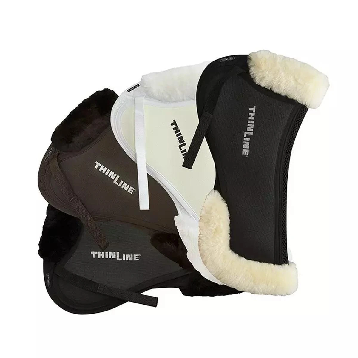 ThinLine Trifecta Half Pad With Sheepskin Rolls 3 ThinLine Trifecta Half Pad With Sheepskin Rolls