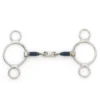 Centaur Blue Steel 2 Ring French Link Gag Bit -Farm housse 2ringblfrlinkgag 03926.1571772140.1280.1280