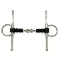 AJR Rubber Block French Link Full Cheek Bit