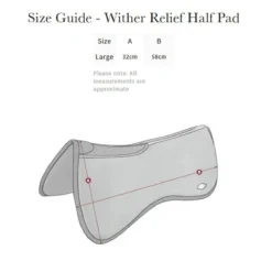 LeMieux Wither Relief Memory Foam Half Pad -Farm housse 43853ef8 c8af 4a64 8d5c fbd8c2c78cbf