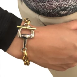 V2 Designs Gold Link Bracelet With Silver Bit 9 V2 Designs Gold Link Bracelet With Silver Bit -Farm housse 4c7337cf4514a5c9915f9d37bfd06c7f