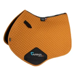 Shires Arma Jump Saddle Pads -Farm housse 5269 shires saddle.pad mustard