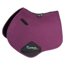 Shires Arma Jump Saddle Pads -Farm housse 5269 shires saddle.pad plum