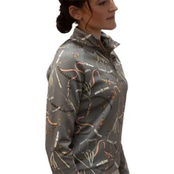 Kastel Long Sleeve 1/2 Zip Taupe Belt Scuba Pullover -Farm housse 5b56a264 f70f 4725 8153 14b341f9c083