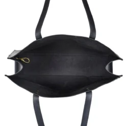 AWST Int'l Snaffle Bit Leather Tote Bag -Farm housse 63038 JPC Snaffle.bit .leather.tote .bag black.inside