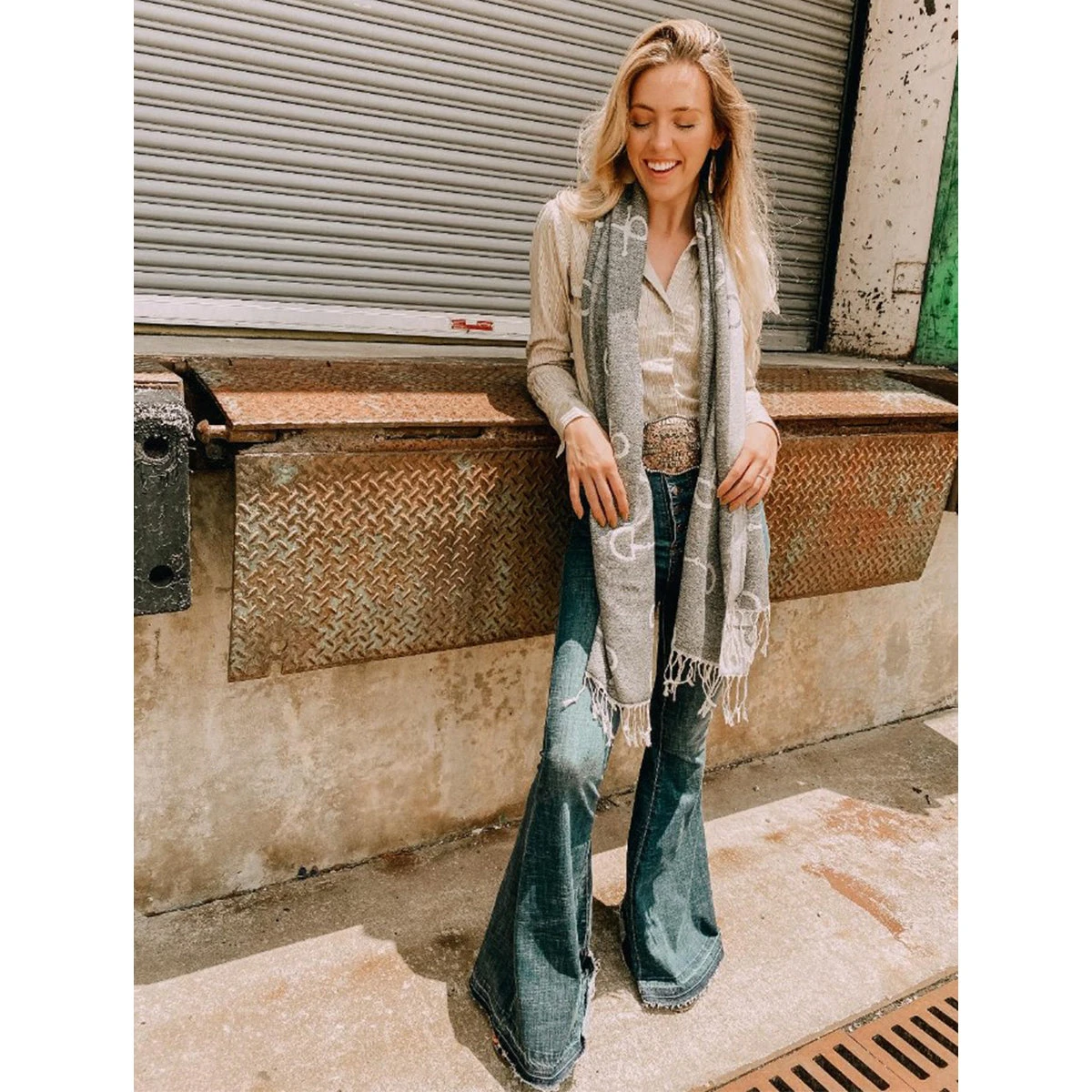 AWST Int'l "Lila" Snaffle Bit Pashmina Scarf 8 AWST Int'l "Lila" Snaffle Bit Pashmina Scarf - Image 6