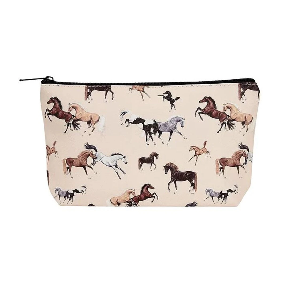AWST Int'l "Lila" Horses All Over Cosmetic Pouch 4 AWST Int'l "Lila" Horses All Over Cosmetic Pouch - Image 2