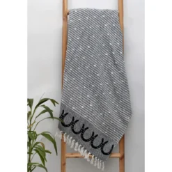 AWST Int'l Cotton Throw With Horseshoes