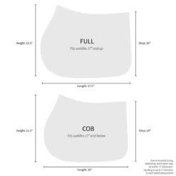 Dapplebay Equestrian Toile Jump Saddle Pad -Farm housse 68e761d7 4c40 4651 9906 152c1a41149c