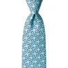 Wild Attire Inc. Bit By Bit Blue Silk Tie -Farm housse 774a76d3df88bd1a5fc069d04c3c5410