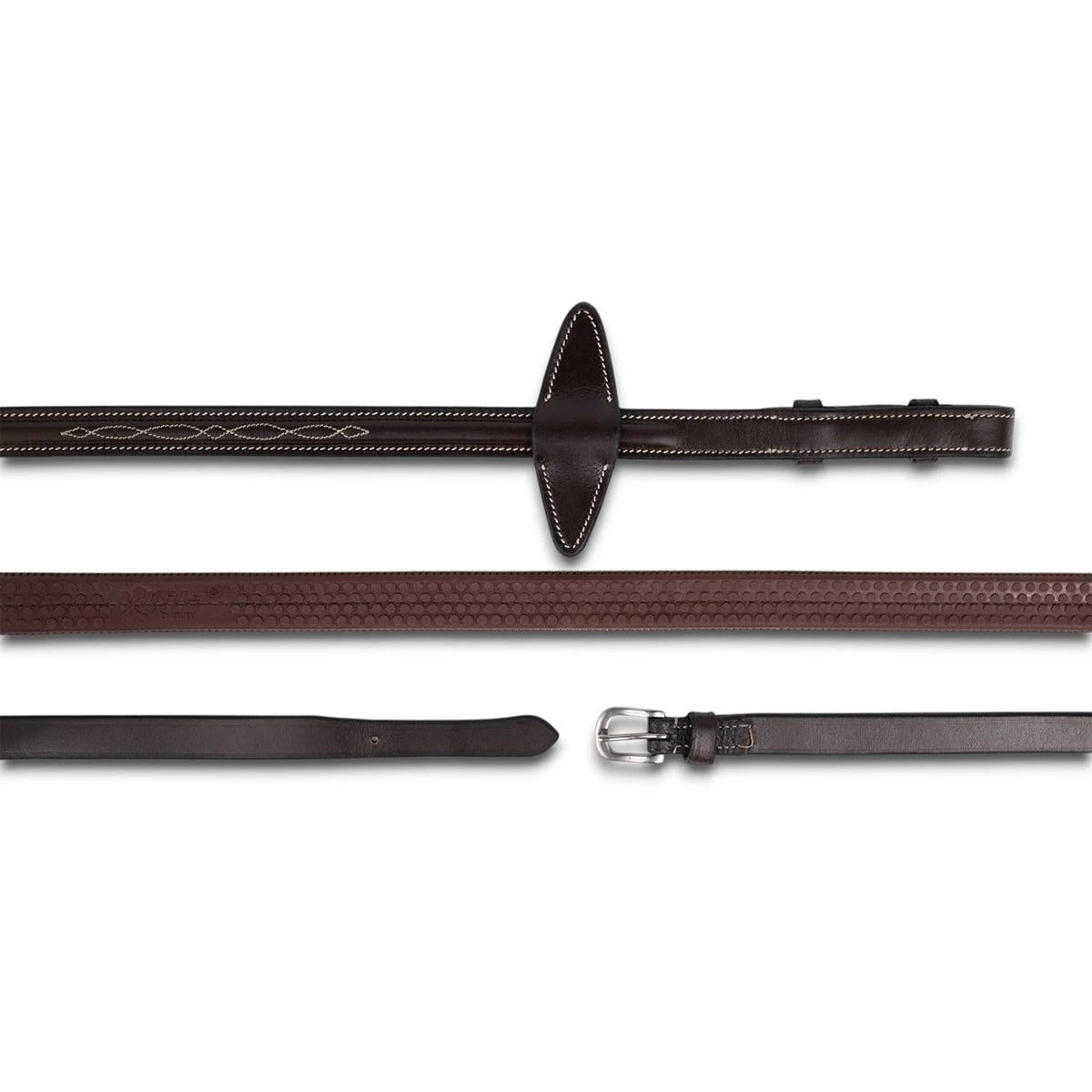 Jake Adams Padded Jumper Bridle With Removable Flash & Rubber Reins 6 Jake Adams Padded Jumper Bridle With Removable Flash & Rubber Reins - Image 4