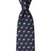 Wild Attire Inc. Horse Blankets Navy Blue Silk Tie -Farm housse 8e5567451f2f9bd33f8b1882b7be6046