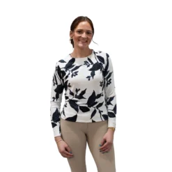 Kastel Long Sleeve Lithograph Leaf Crewneck Sweater -Farm housse 94bc0bea 0fda 44a6 ae36 6d859157e741