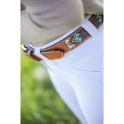 Penelope Pearl Belt -Farm housse 96001260 French.Eq Penelope Pearl.Belt Brandy.Turquoise
