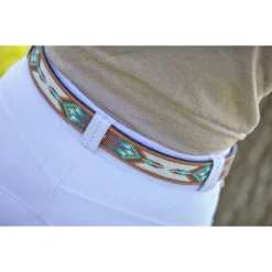 Penelope Pearl Belt -Farm housse 96001260 French.Eq Penelope Pearl.Belt Brandy.Turquoise.2