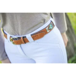 Penelope Pearl Belt -Farm housse 96001260 French.Eq Penelope Pearl.Belt Brandy.Turquoise.3