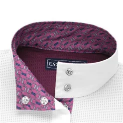 Essex Classics Ladies "Stirrups Plum " Luna Performance Short Sleeve Show Shirt 11 Essex Classics Ladies "Stirrups Plum " Luna Performance Short Sleeve Show Shirt -Farm housse 9c172615a5d4389b5bde10a19647c001