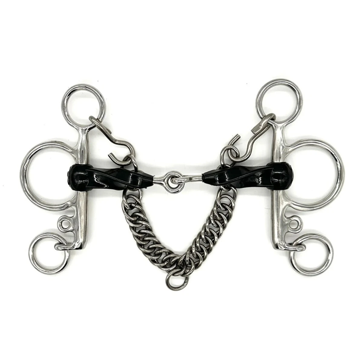 AJR Rubber Twist Pelham Bit 3 AJR Rubber Twist Pelham Bit