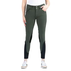 AP Hassinger The Sedgefield Knee Patch Breeches -Farm housse AP.Hassinger The.Sedgefield.Knee .Patch .Breeches Olive.Green .1