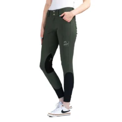 AP Hassinger The Sedgefield Knee Patch Breeches -Farm housse AP.Hassinger The.Sedgefield.Knee .Patch .Breeches Olive.Green .2