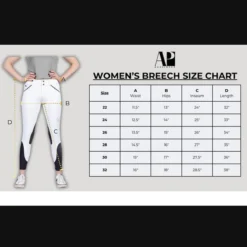 AP Hassinger Night Moves Knee Patch Breeches -Farm housse APH Womens.Breech.Size .Chart 7aa4ee11 af8d 4794 9590 abe5187870b0