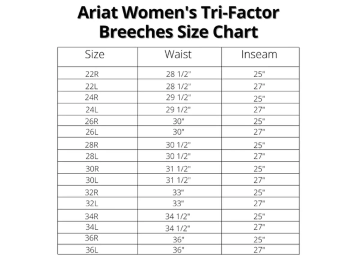 Ariat Women's Tri Factor Grip Full Seat Breeches - Seasonal Colors 5 Ariat Women's Tri Factor Grip Full Seat Breeches - Seasonal Colors - Image 3