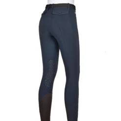 Equiline ATIRK Women's Knee Grip Breeches In 4 Seasons B-Move -Farm housse AtirK EQuline N08981 Blue Back