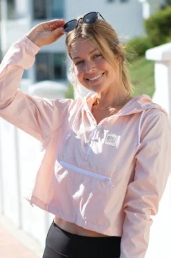 BOTORI Womens Water Resistant Windbreaker -Farm housse BLUSH 1