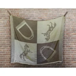 Oakbark & Chrome Blanket Scarf -Farm housse BS LAT 001 Oakbark.Chrome Blanket.Scarf Latte