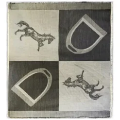 Oakbark & Chrome Blanket Scarf -Farm housse BS LAT 001 Oakbark.Chrome Blanket.Scarf Piebald LS