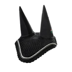 Equiline Rio Ear Bonnet With Rhinestone Trim -Farm housse E01070 EQline RIO.Ear .Bonnet.Rhinestone.Trim Black